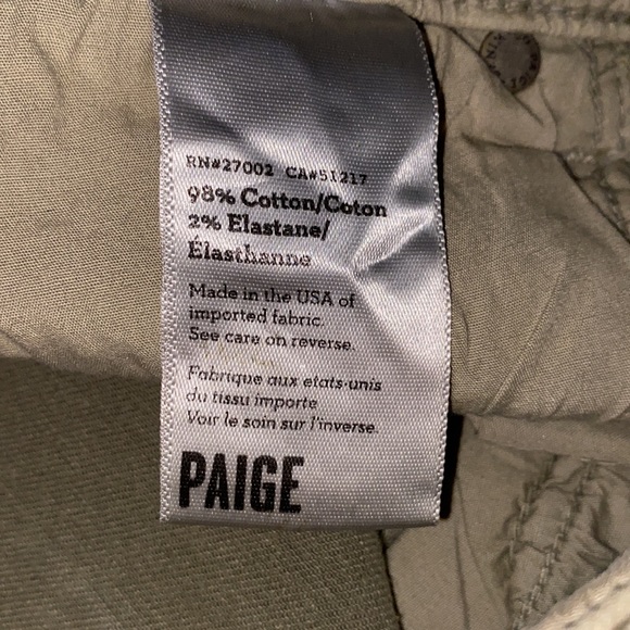 NWT Paige skinny jeans olive green 28 kardashian - Picture 8 of 8